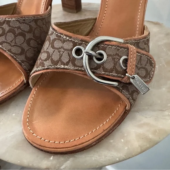 Coach Women's Daryn Slide Heels Size 8.5 - Picture 3 of 15